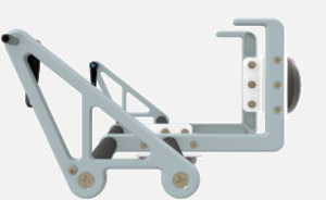 Hillaero AERONOX FAA certified mountable bracket for Air Ambulance Airmed Helicopter or Fixed Wing Aircraft SIDE